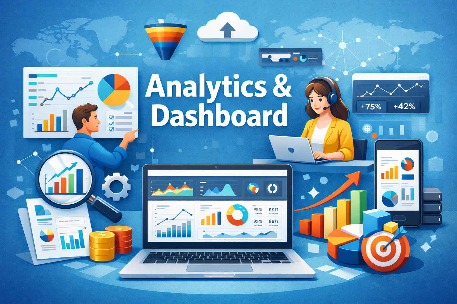 Analytic & Dashboard Service of DigiWitty